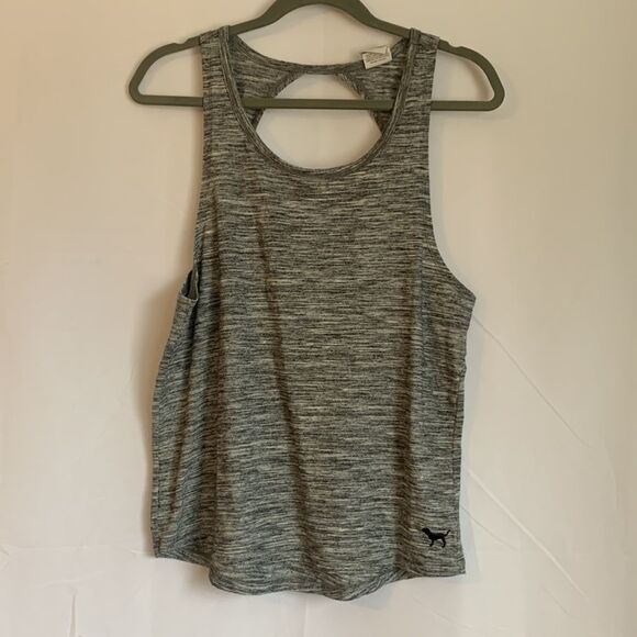 PINK Victoria's Secret Tops - Victoria’s Secret PINK Grey Tank Top